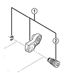 Shimano Spares RD-M981 bracket axle unit for normal type