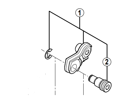 Shimano Spares RD-M781 bracket axle unit for normal type