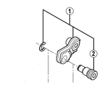 Shimano Spares RD-M781 bracket axle unit for normal type