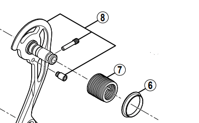 Shimano Spares RD-M781 outer plate assembly GS-type