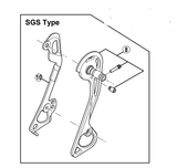 Shimano Spares RD-M781 outer plate assembly SGS-type