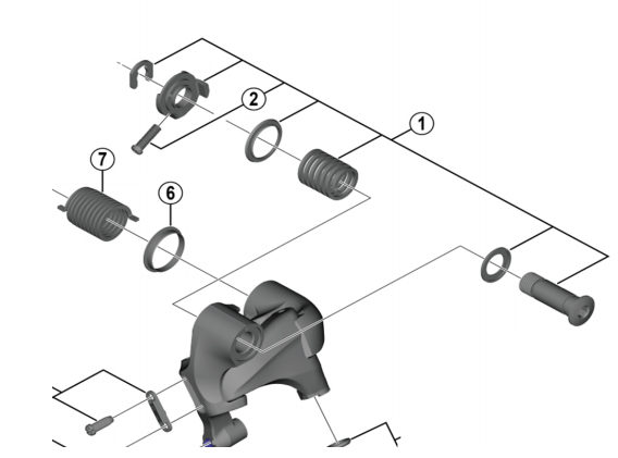 Shimano Spares RD-5800 B-axle assembly