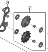 Shimano Spares 105 RD-5800 tension and guide pulley set for GS-type