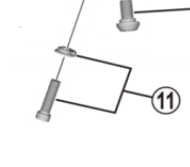 Shimano Spares RD-M7000-11 end adjust bolt and plate; M4 x 17.4 mm