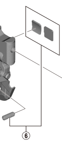 Shimano Spares FD-R3000 support bolt and plate; round flat type