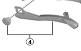 Shimano Spares FD-M7020 chain catcher and fixing bolt; M4 x 5 mm