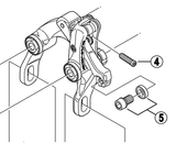 Shimano Spares BR-9010-R EC-bolt; M4 X 13.5 mm