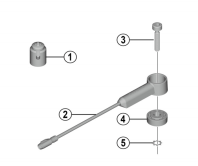 Shimano Spares DU-E6000 speed sensor fixing bolt; 16 mm