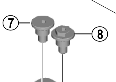 Shimano Spares BM-E8010 M5 bolt lower case R