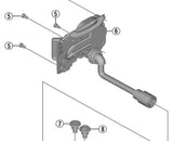 Shimano Spares BM-E8010 upper case assembly 600 mm