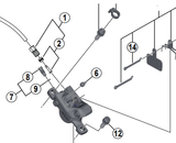 Shimano Spares BR-M4050 connection bolt unit