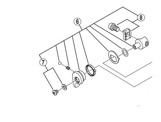 Shimano Spares BR-6800 quick release assembly