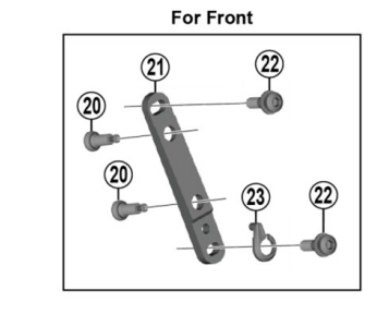 Shimano Spares BR-RS505 calliper fixing bolt B