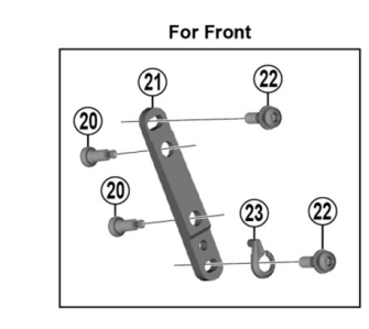 Shimano Spares BR-RS505 Front Calliper Mount Bracket - Y8N230000