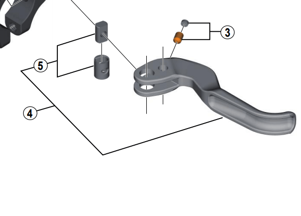 Shimano Spares BL-M9000 lever unit; right hand