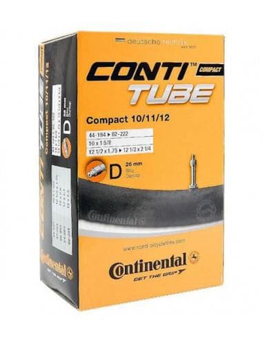 Continental Compact 10/11/12 - 12 1/2" x 1.75 - 2 1/4" 26mm Dunlop Valve Inner Tube - 0181071