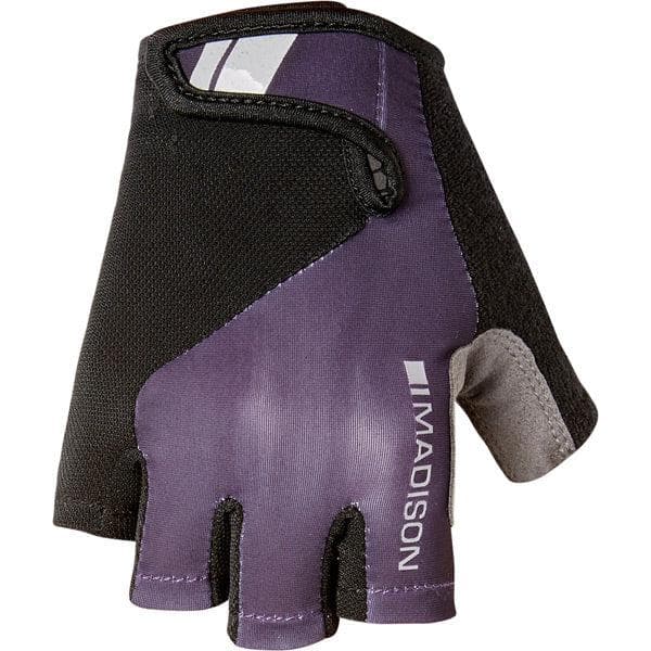 Madison Keirin women's mitts; purple velvet X-small