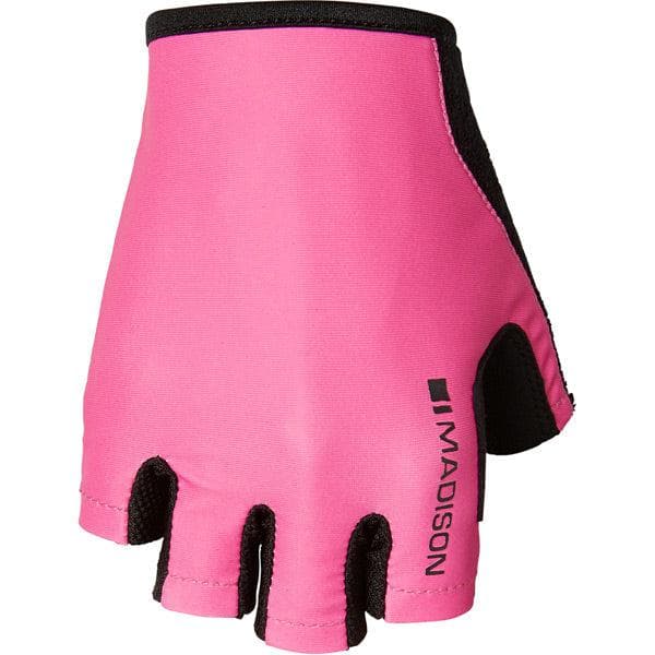 Madison Track women's mitts; pink glo medium