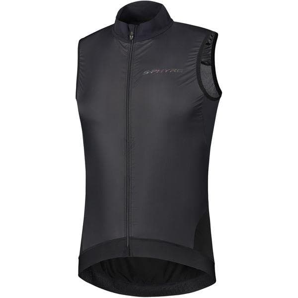 Shimano Clothing Men's S-PHYRE Wind Gilet; Black; Size L