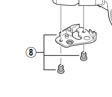Shimano BL-M775 left hand bottom cam cover and fixing screws M3 x 5 mm - 8U9 9805