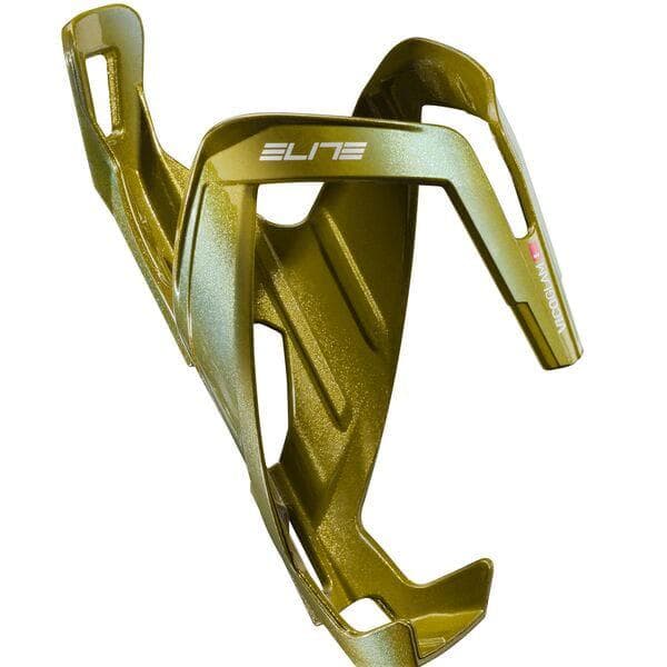 Elite Vico bottle cage metallic gold / white