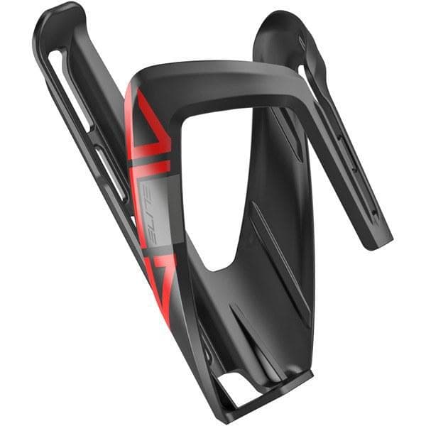 Elite Ala resin bottle cage; black / red