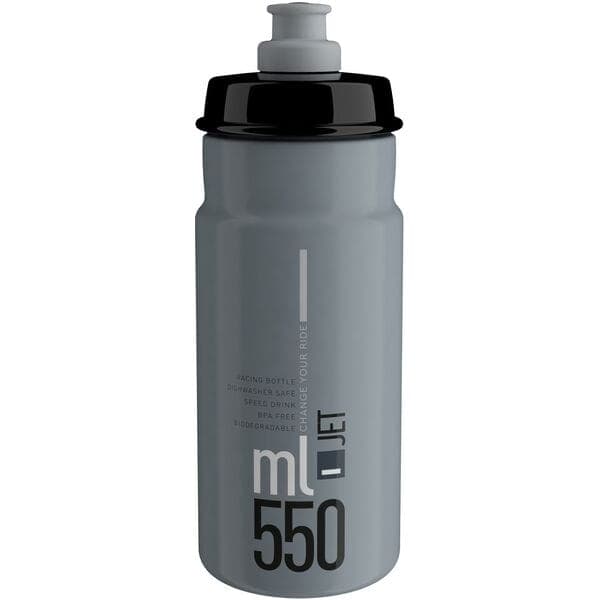 Elite Jet Biodegradable grey black logo 550 ml