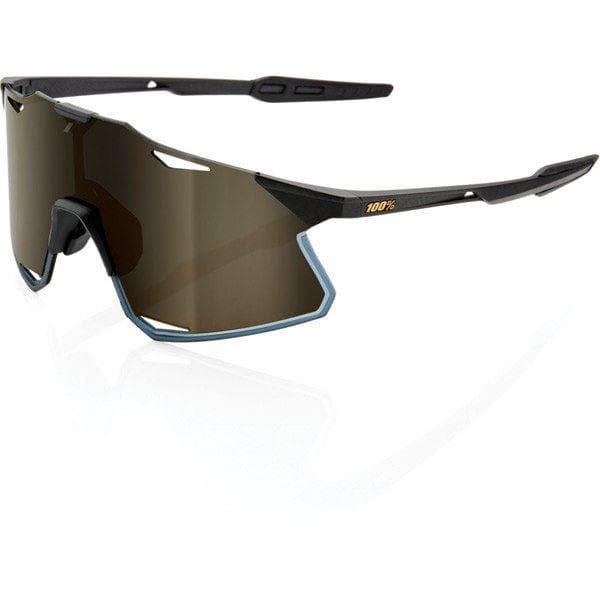 100% Hypercraft - Matt Black - Soft Gold Mirror Lens