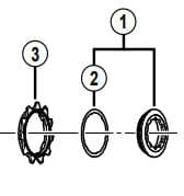 Shimano CS-6800 lock ring & spacer