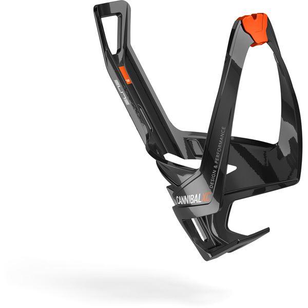 Elite Cannibal XC bottle cage gloss black / orange