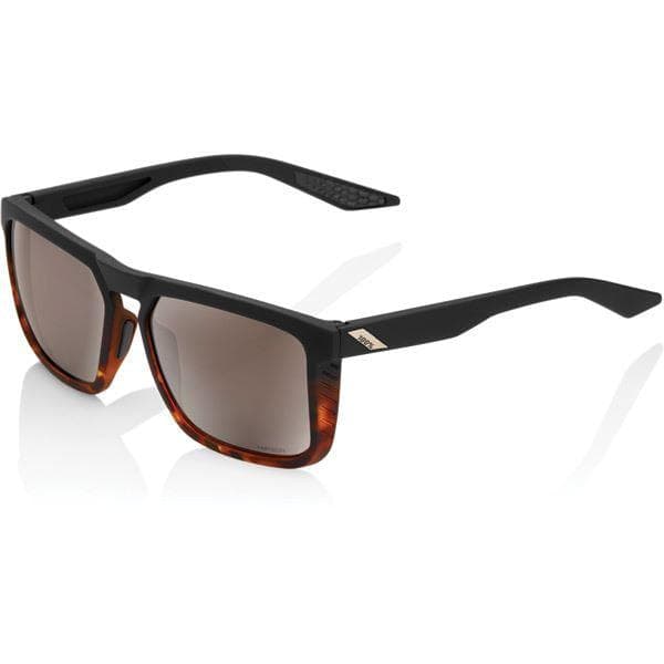 100% Renshaw - Soft Tact Black / Havana Fade - HiPER Silver Mirror Lens