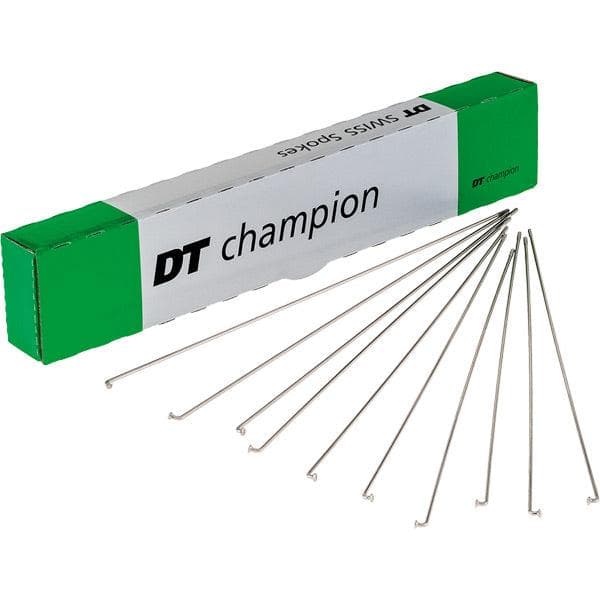 DT Swiss Champion silver spokes 14 g = 2 mm box 100; 293 mm