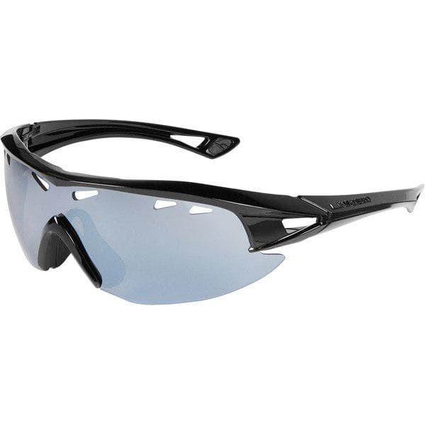 Madison Recon glasses - gloss black frame; silver mirror lens