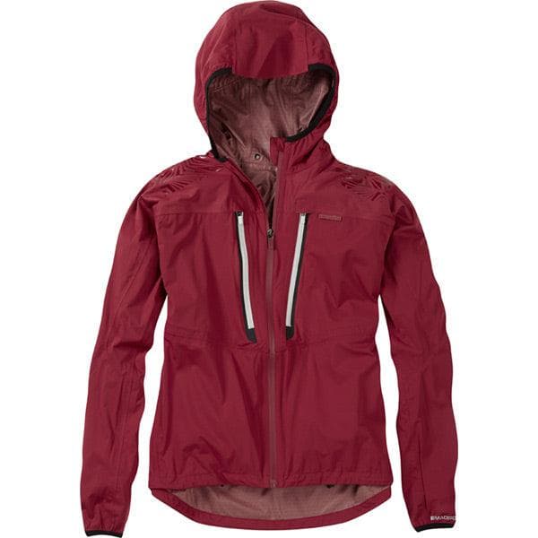 Madison Flux super light women's waterproof softshell jacket; blood red size 10