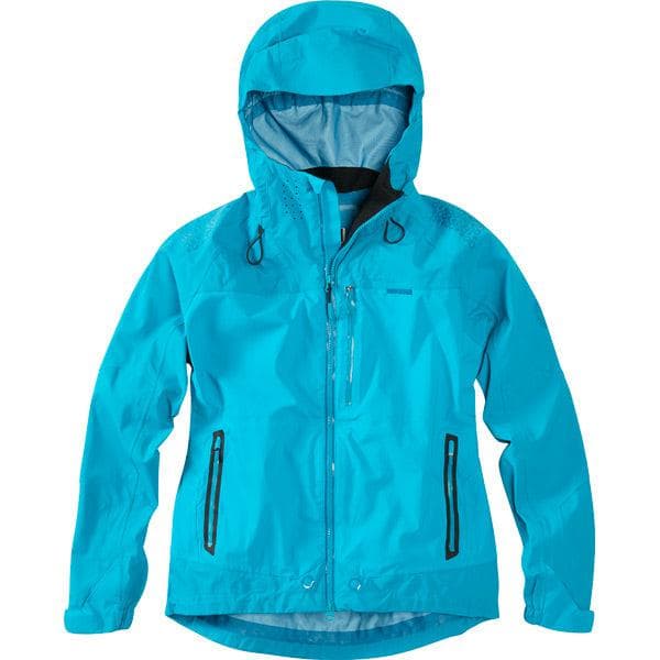 Madison DTE women's waterproof jacket; caribbean blue size 8