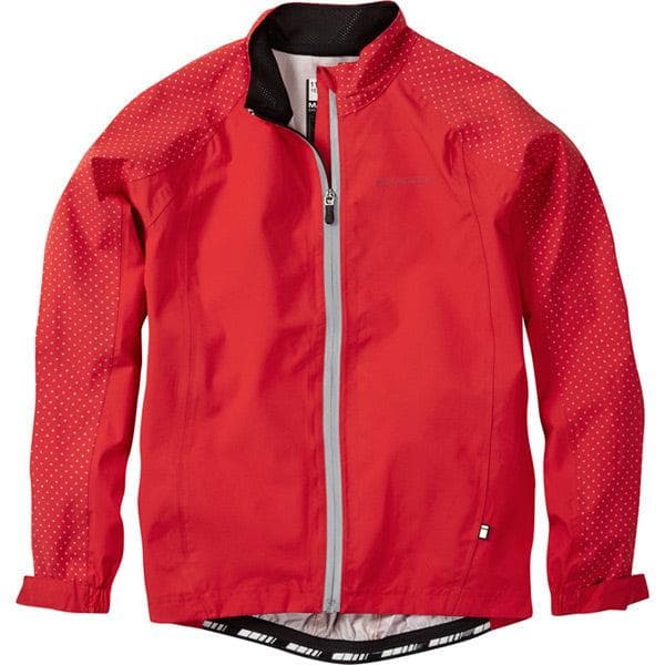 Madison Sportive Hi-Viz youth waterproof jacket; flame red age 9 - 10