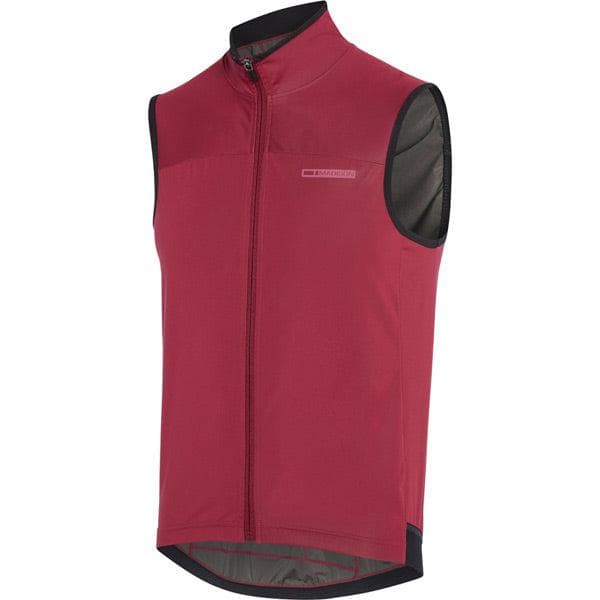 Madison RoadRace Windtech men's gilet; classy burgundy X-small