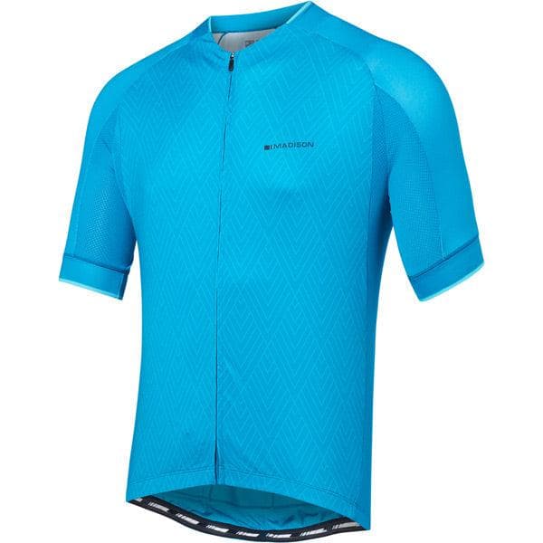 Madison Sportive men's short sleeve jersey; blue diamonds small