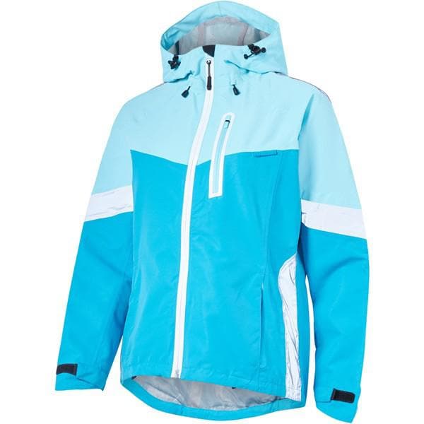 Madison Prima women's waterproof jacket; radiant blue / caribbean blue size 10