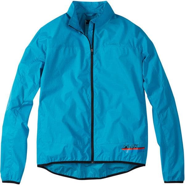 Madison Flux super light men's packable shell jacket; hawaiian blue small