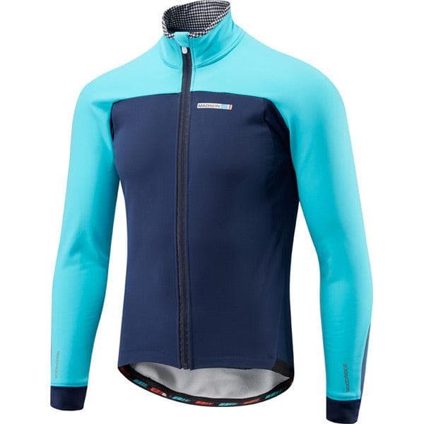 Madison RoadRace Apex men's softshell jacket; ink blue / blue curaco X-small