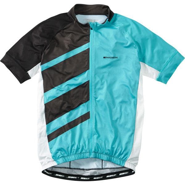 Madison Sportive Race men's short sleeve jersey; blue curaco / black X-large