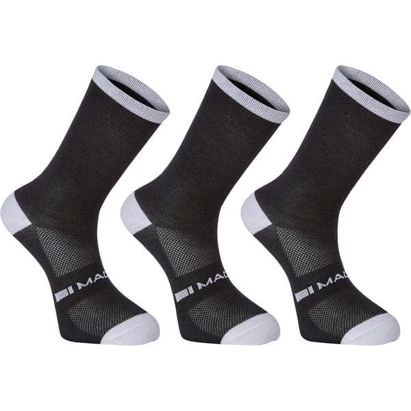 Madison Freewheel coolmax long sock triple pack - black - medium 40-42