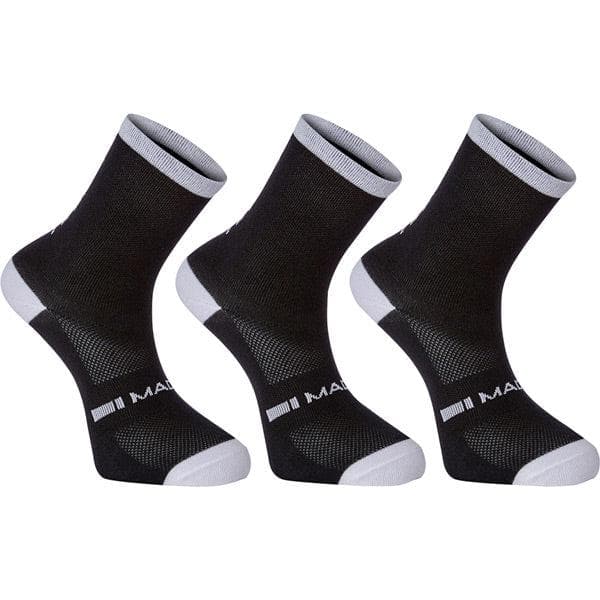 Madison Freewheel coolmax mid sock triple pack - black - x-large 46-48