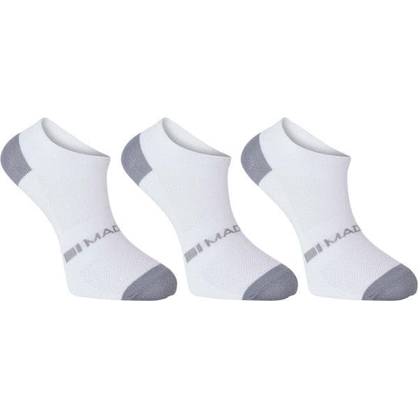 Madison Freewheel coolmax low sock triple pack - white - x-large 46-48