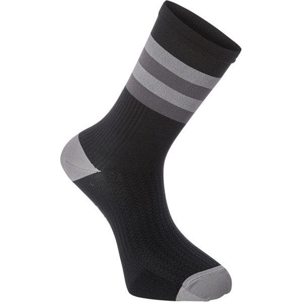 Madison RoadRace Premio extra long sock; hoops black / cloud grey small 36-39