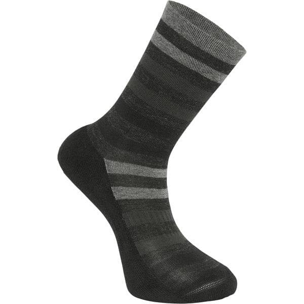 Madison Isoler Merino 3-season sock - black fade - small 36-39