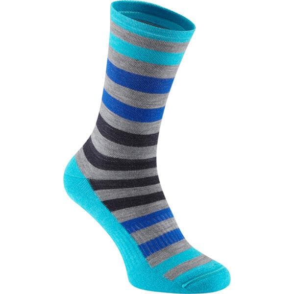 Madison Isoler Merino 3-season sock - blue fade - small 36-39