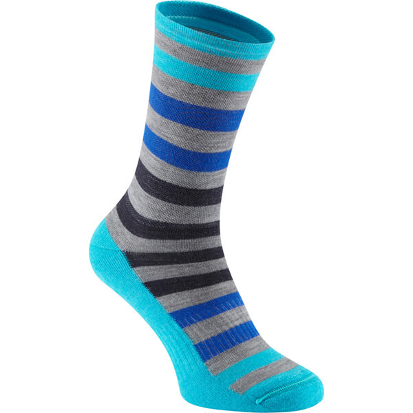 Madison Isoler Merino 3-season sock - blue fade - x-large 46-48