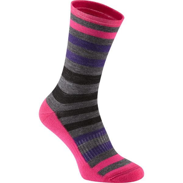 Madison Isoler Merino 3-season sock - pink pop - medium 40-42